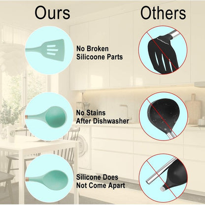 11pcs Silicone Kitchenware Cooking Utensils Set