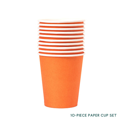10 Piece Colourful Disposable Paper Cups and Paper Plates Set DIY Craft