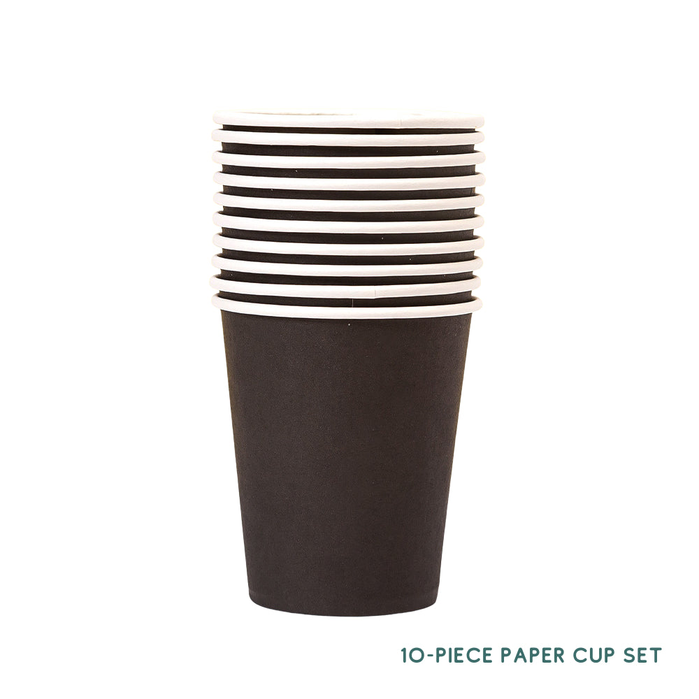 10 Piece Colourful Disposable Paper Cups and Paper Plates Set DIY Craft
