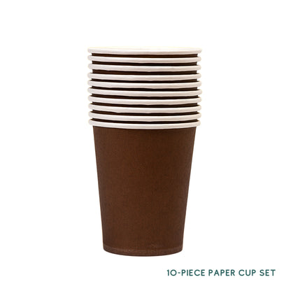 10 Piece Colourful Disposable Paper Cups and Paper Plates Set DIY Craft
