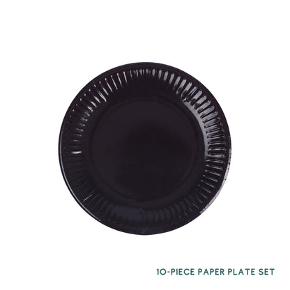 10 Piece Colourful Disposable Paper Cups and Paper Plates Set DIY Craft