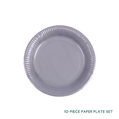 10 Piece Colourful Disposable Paper Cups and Paper Plates Set DIY Craft