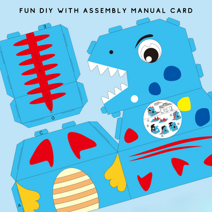 DIY 3D Cartoon Box Costumes for Kids