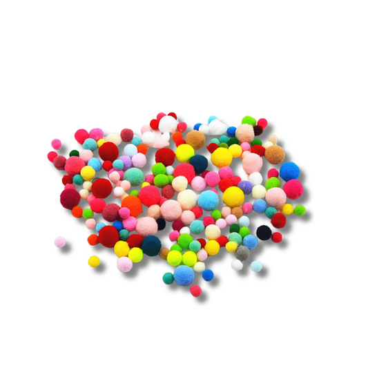 Mixed Color Pom Poms