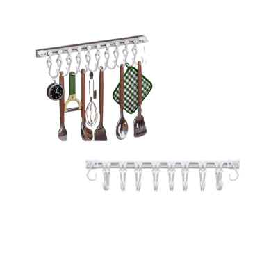 Non Drilling Cabinet Hooks Multi Functional Kitchen Sliding S Hooks Adhesive Organizer