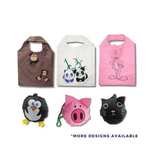 Cute Animal Foldable Shopping Bag Eco Friendly Reusable Tote