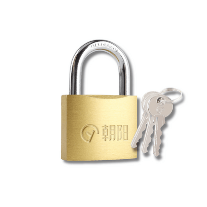 Secure Brass Plated Padlock Waterproof Rustproof Anti Theft Lock