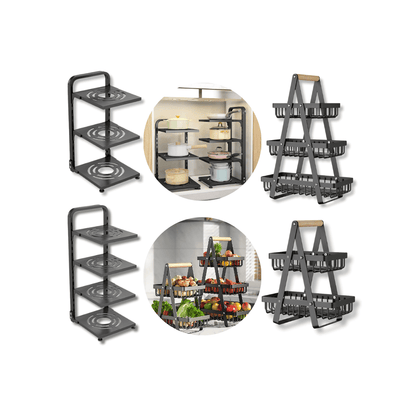 Adjustable Kitchen Rack Multi Tier Oven Spice Shelf Organizer