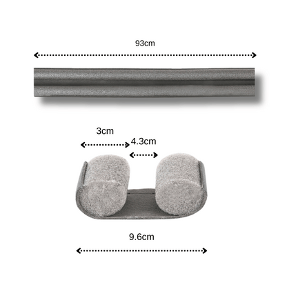 Double Sided Door Seal Windproof Soundproof Insect Resistant Durable Leather