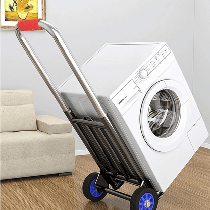 Folding Portable Quiet Wheel Hand Trolley Lightweight Utility Cart