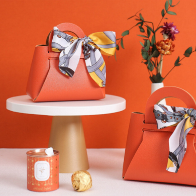 DIY Foldable Handbag Party Wedding Gift Bag Ribbon Bag Scarf