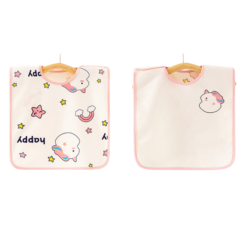 Baby Washcloth & Waterproof Baby Bib and Face Towel