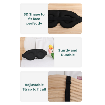 3D Contoured Sleep Mask for Men & Women