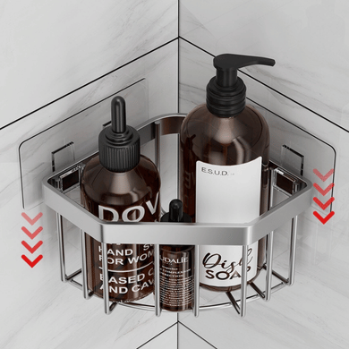 Non Drilling Steel Kitchen Sink Storage Rack Sponge Holder Organizer