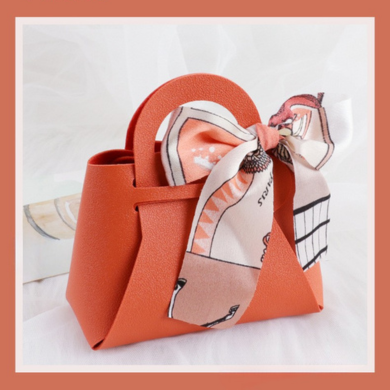 DIY Foldable Handbag Party Wedding Gift Bag Ribbon Bag Scarf