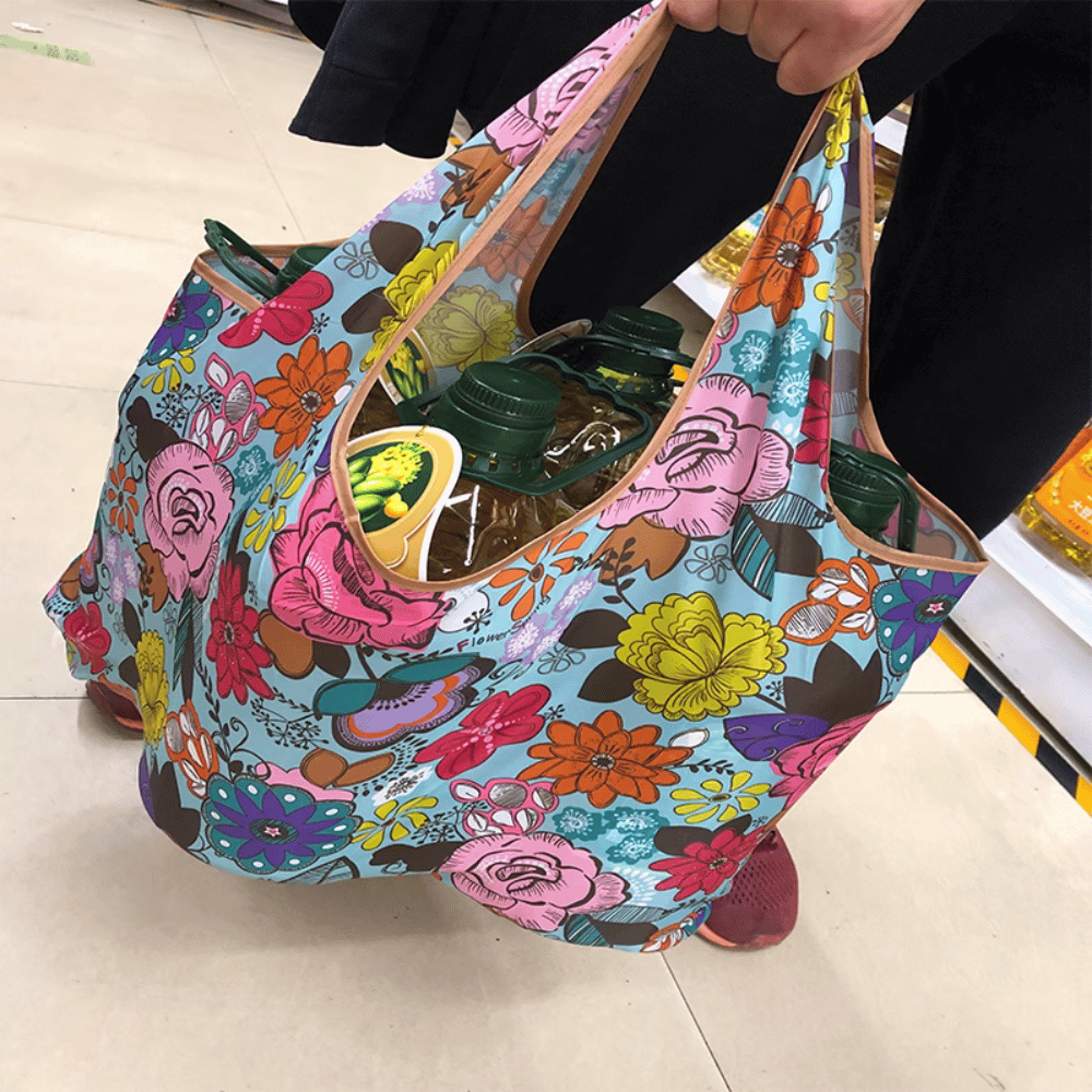 Large Foldable Eco Friendly Shopping Bag Lightweight Waterproof Reusable Grocery Tote