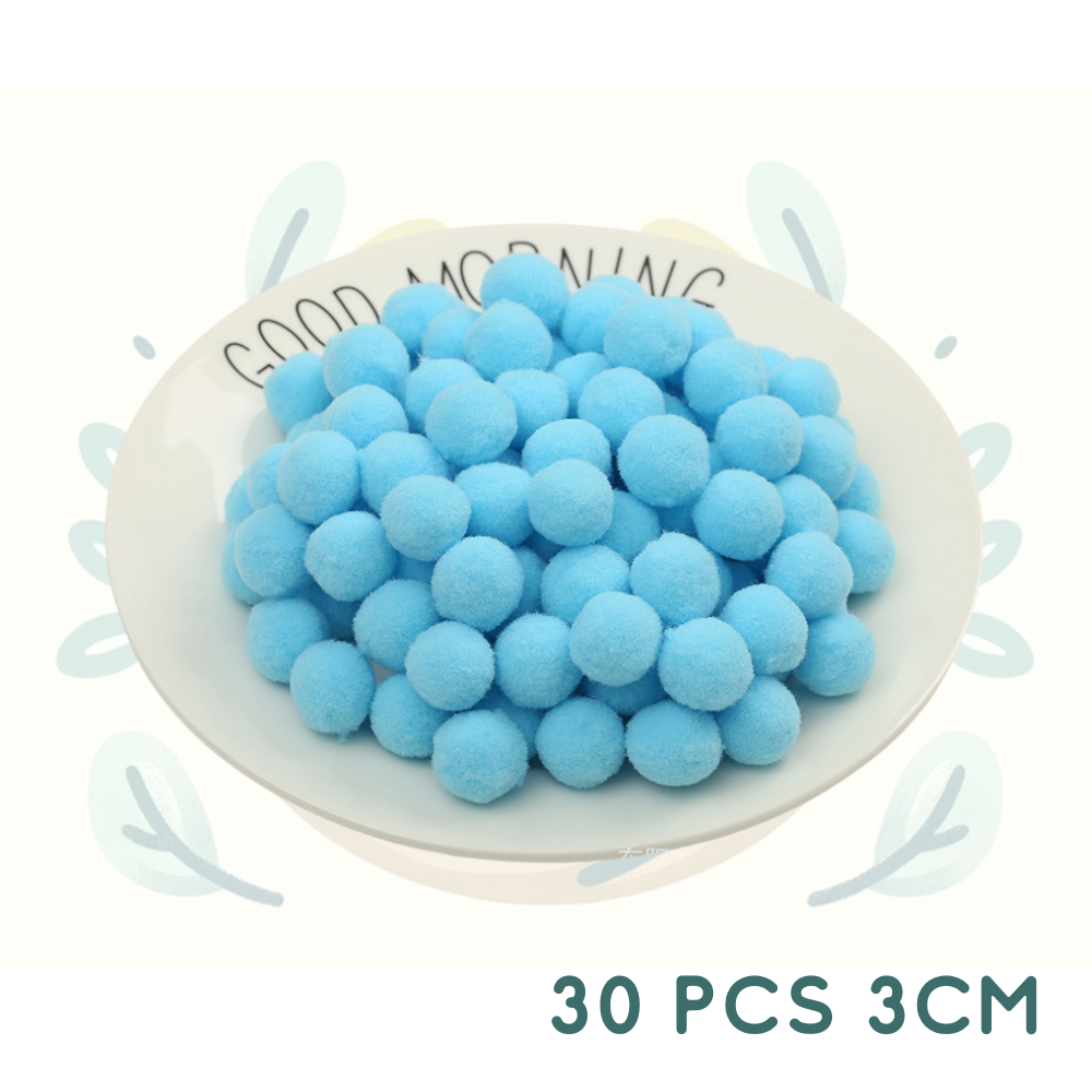 Mixed Color Pom Poms