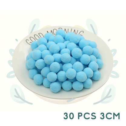 Mixed Color Pom Poms