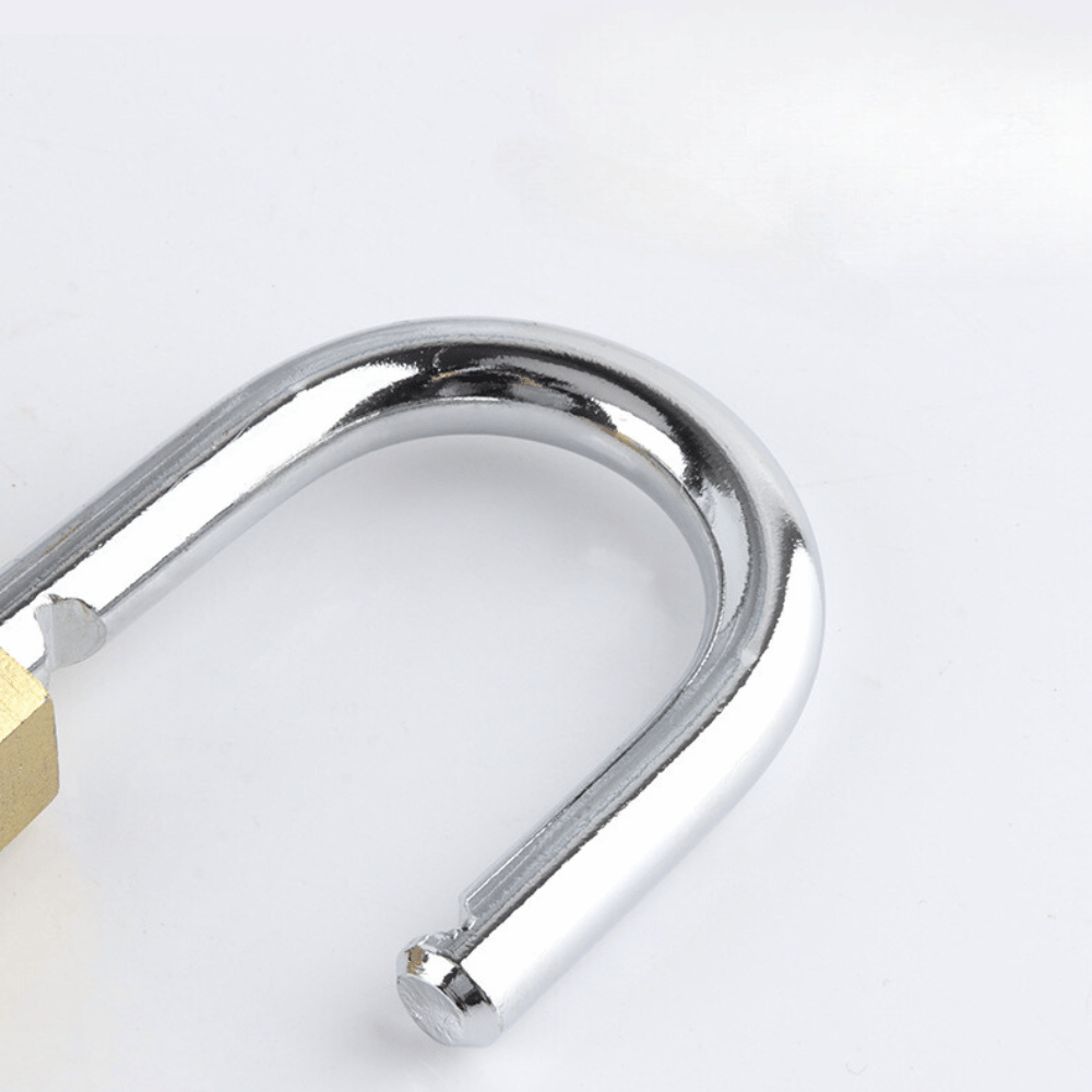 Secure Brass Plated Padlock Waterproof Rustproof Anti Theft Lock