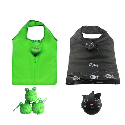 Cute Animal Foldable Shopping Bag Eco Friendly Reusable Tote