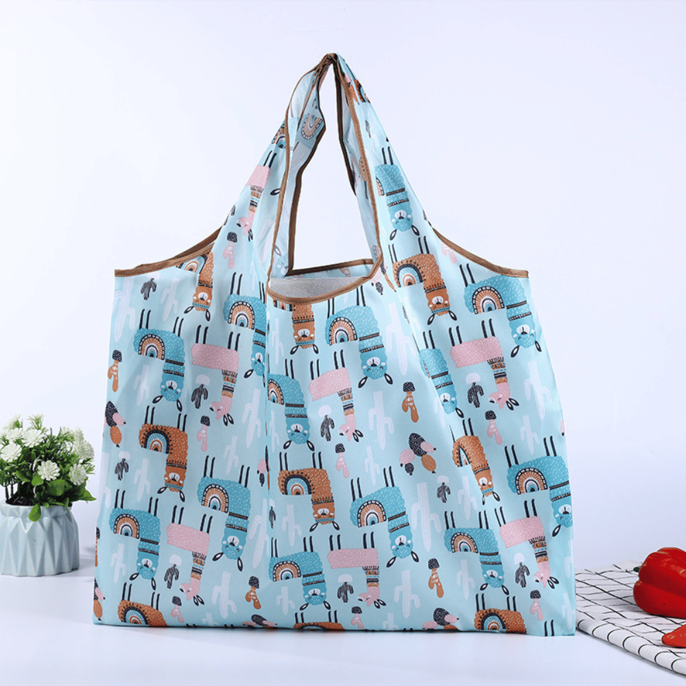 Large Foldable Eco Friendly Shopping Bag Lightweight Waterproof Reusable Grocery Tote