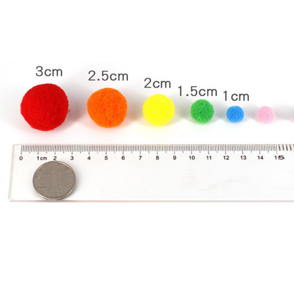 Mixed Color Pom Poms