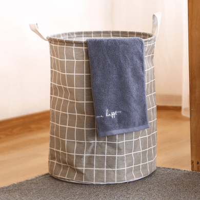 Large Foldable Waterproof Laundry Basket Cotton Fabric Clothes Storage Bin