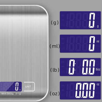 Precision Digital Kitchen Scale Mini Electronic Food Weighing Scale