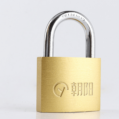 Secure Brass Plated Padlock Waterproof Rustproof Anti Theft Lock