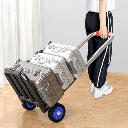 Folding Portable Quiet Wheel Hand Trolley Lightweight Utility Cart