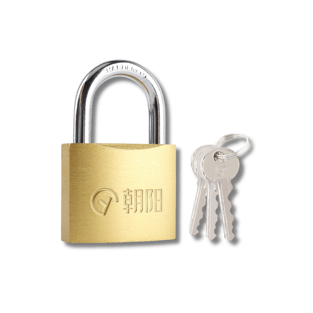 Secure Brass Plated Padlock Waterproof Rustproof Anti Theft Lock