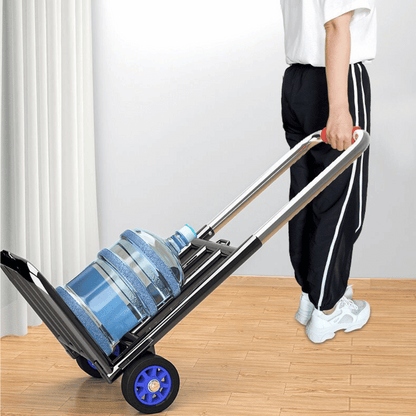 Folding Portable Quiet Wheel Hand Trolley Lightweight Utility Cart