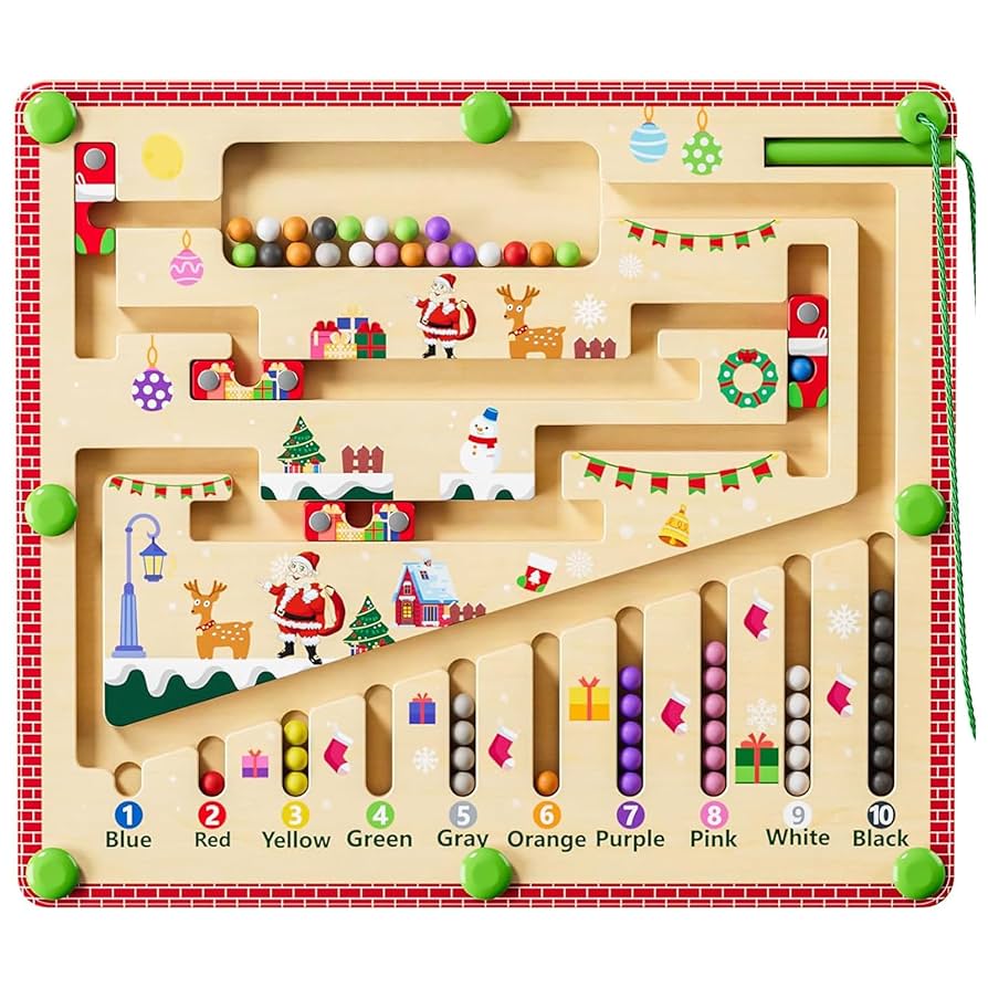 Magnetic Wooden Maze Puzzle for Kids
