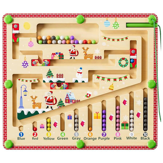 Magnetic Wooden Maze Puzzle for Kids