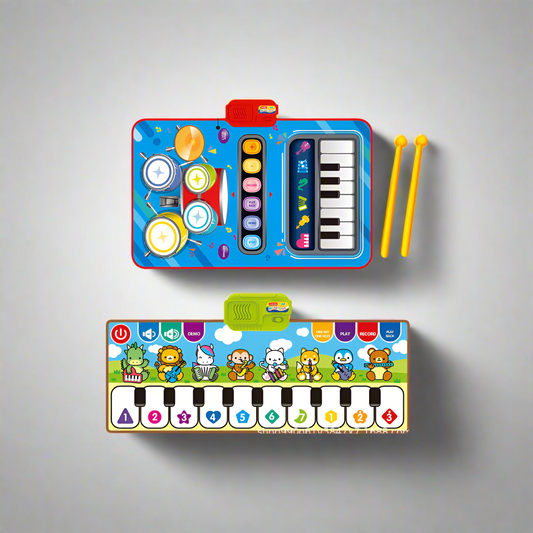 Kids Electronic Music Mat – 2-in-1 Piano & Drum Set