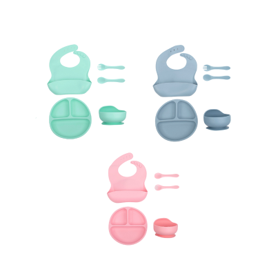 Kid's Silicone Feeding Set