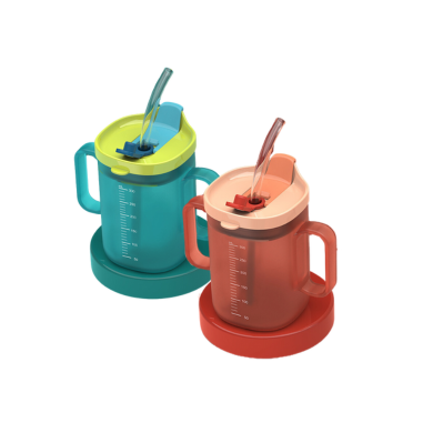 Baby and Toddler Milk Cup with Straw Scale