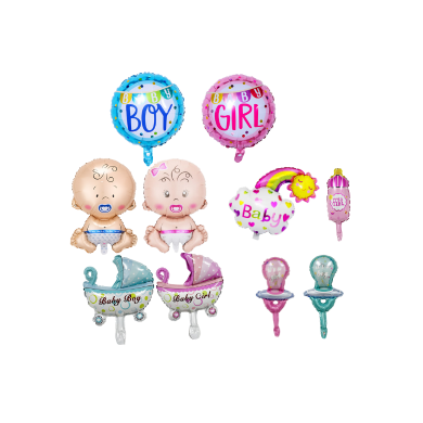 Gender Reveal Foil Balloons Baby Shower Party Decorations