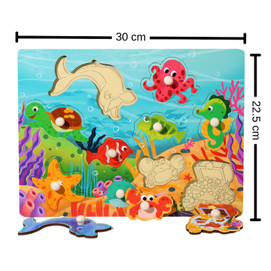 3D Wooden Alphabet Matching Puzzle Block Set