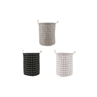 Large Foldable Waterproof Laundry Basket Cotton Fabric Clothes Storage Bin