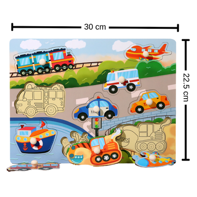 3D Wooden Alphabet Matching Puzzle Block Set
