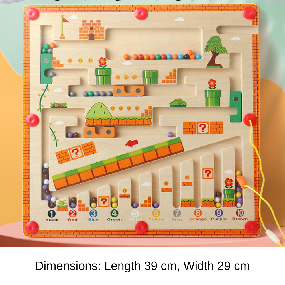 Magnetic Wooden Maze Puzzle for Kids