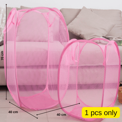 Collapsible Laundry Basket Foldable Mesh Clothes Storage Organizer