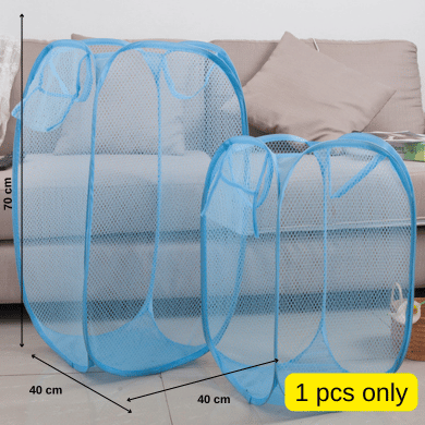 Collapsible Laundry Basket Foldable Mesh Clothes Storage Organizer