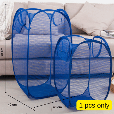Collapsible Laundry Basket Foldable Mesh Clothes Storage Organizer