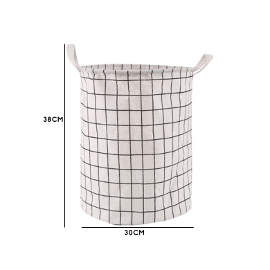 Large Foldable Waterproof Laundry Basket Cotton Fabric Clothes Storage Bin