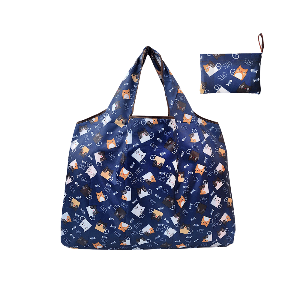 Large Foldable Eco Friendly Shopping Bag Lightweight Waterproof Reusable Grocery Tote