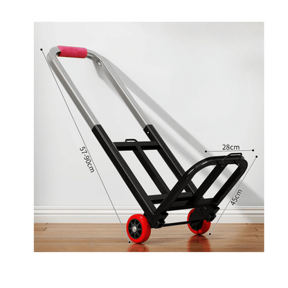 Folding Portable Quiet Wheel Hand Trolley Lightweight Utility Cart