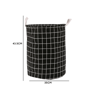 Large Foldable Waterproof Laundry Basket Cotton Fabric Clothes Storage Bin