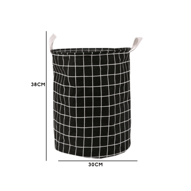 Large Foldable Waterproof Laundry Basket Cotton Fabric Clothes Storage Bin
